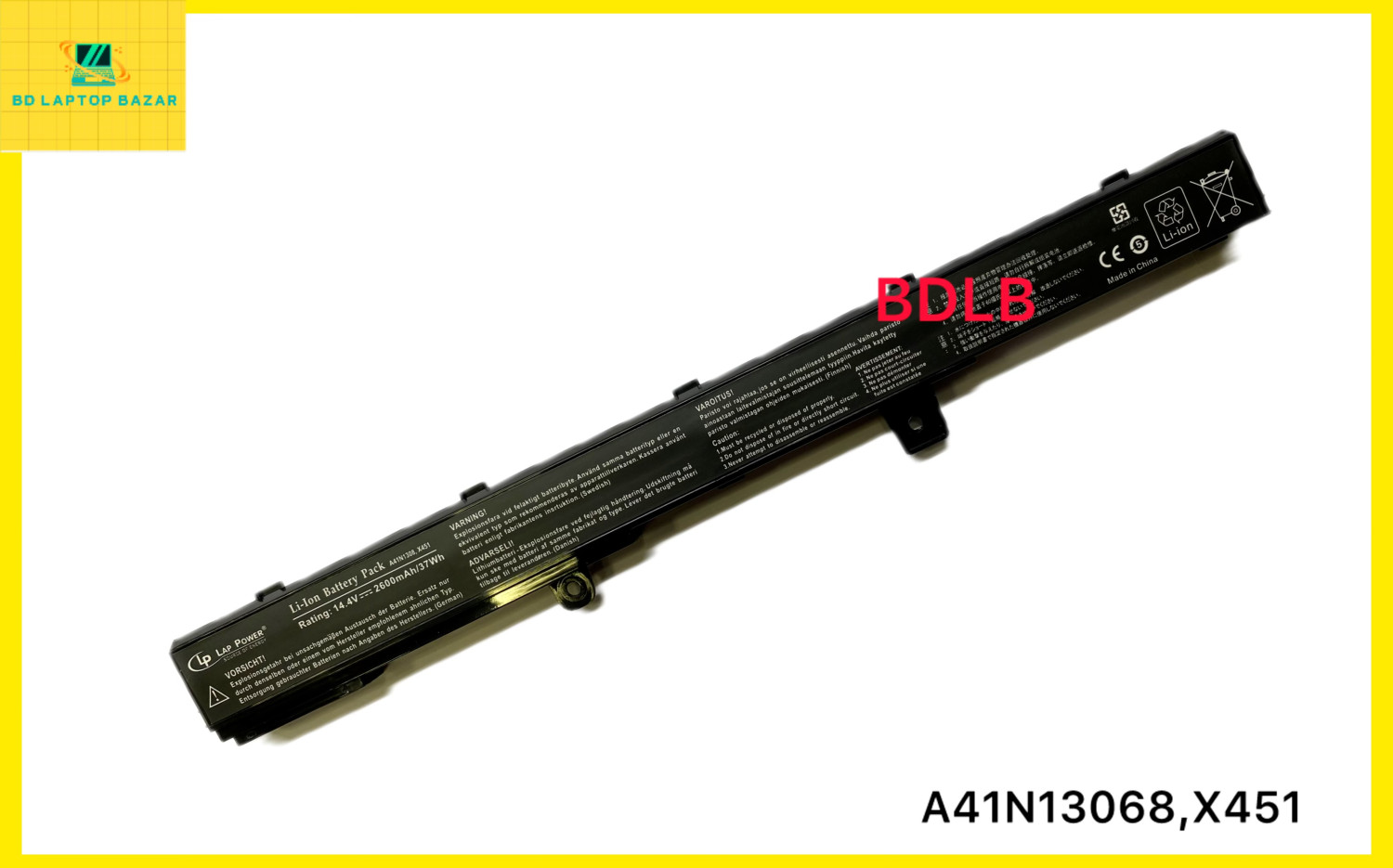 X45LI9C,A31N1319,A41N1308 for ASUS X451CA  A41 D550 X451 X451C X451CA Series