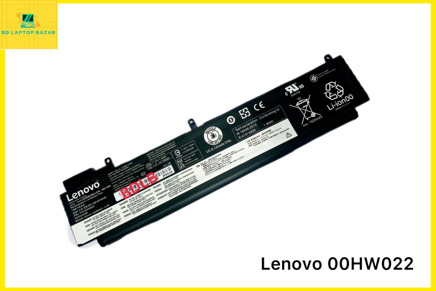 00HW022 00HW023 00HW036 SB10F46460 Notebook Battery Compatible with Lenovo Thinkpad T460s Series Laptop