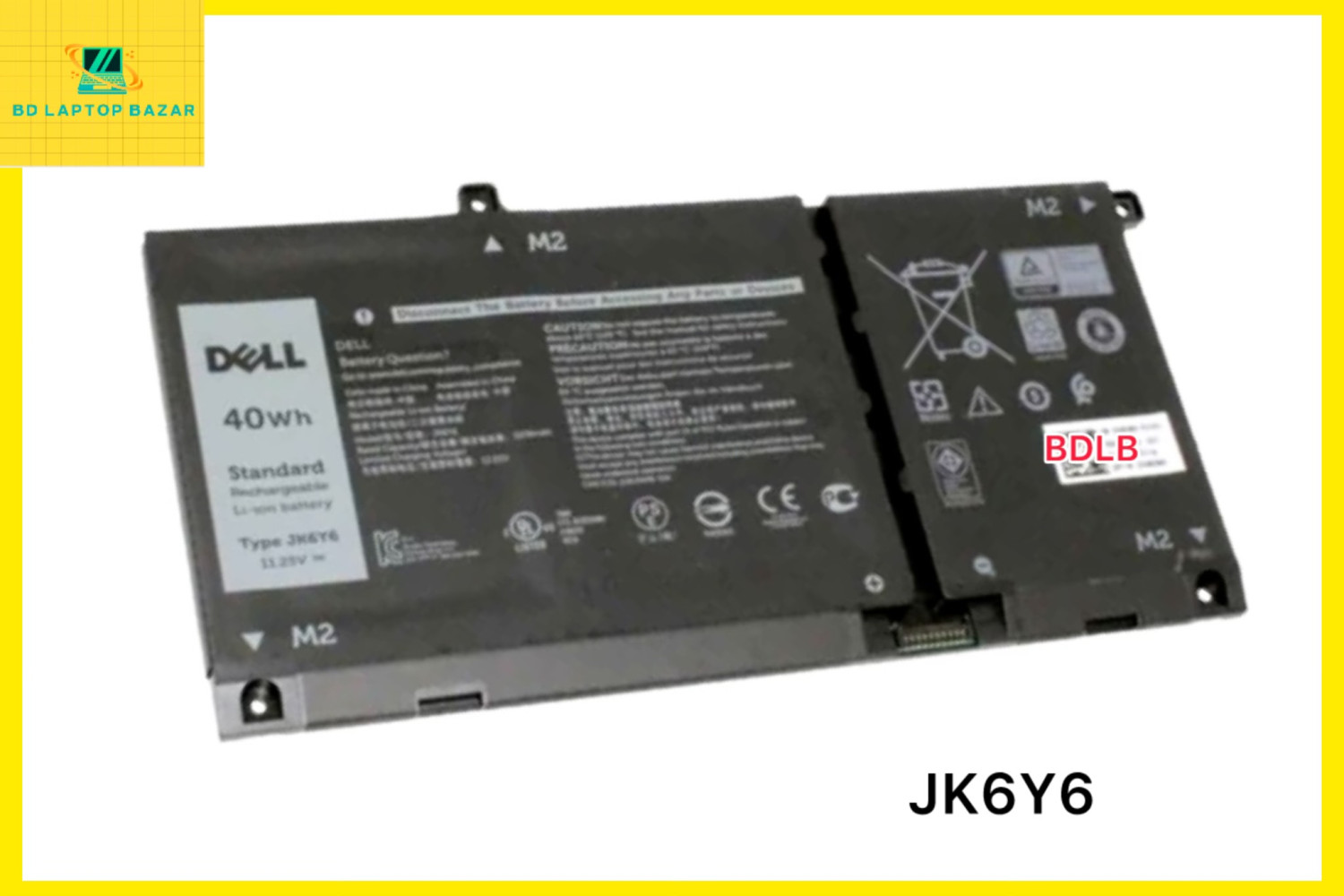 Dell JK6y6 Battery For Dell Latitude 3410 3510 Vostro 5300 5401 5501 Inspiron 5300 5301 5401 5402 5408 5409 5501 5502 5508 5509 5400 5406 7405 7300 7306 7500 7506 Series