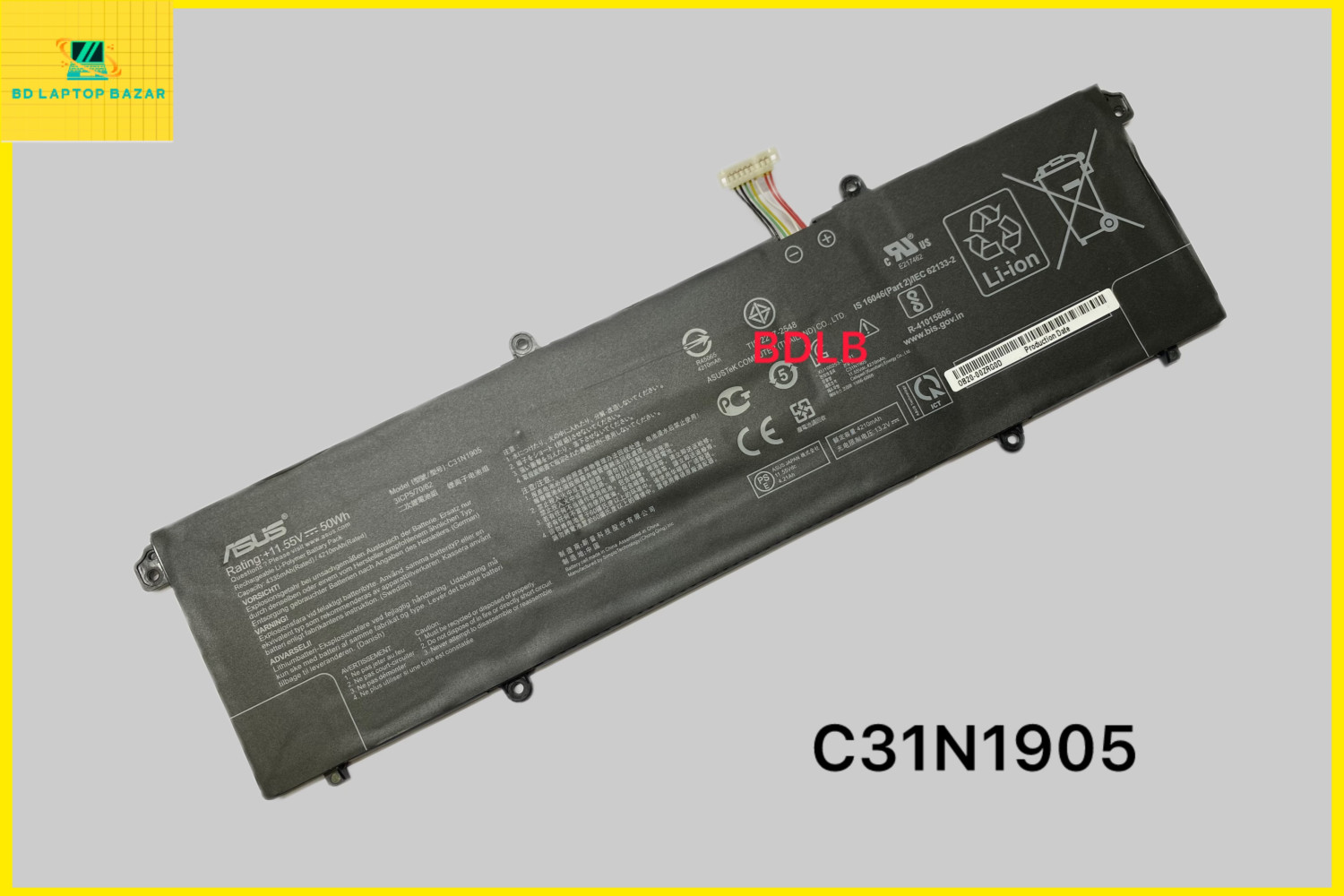 C31N1905 Laptop Battery for Asus Adolbook13 2020 Dolbook14 2020 VivoBook S13 S330FA S330FN S333 S333JA S333EA S14 S433 S433FA S433FL S433IA M433IA S15 S533 S533FA S533FL S533IA S533EA S533EQ Series