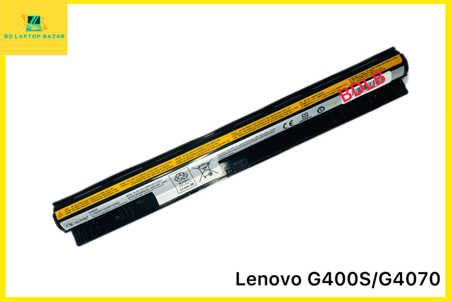 L12S4E0 Battery For Lenovo IdeaPad G40-70 G400S G405S G510S G500S G505S G510S S410P S510P