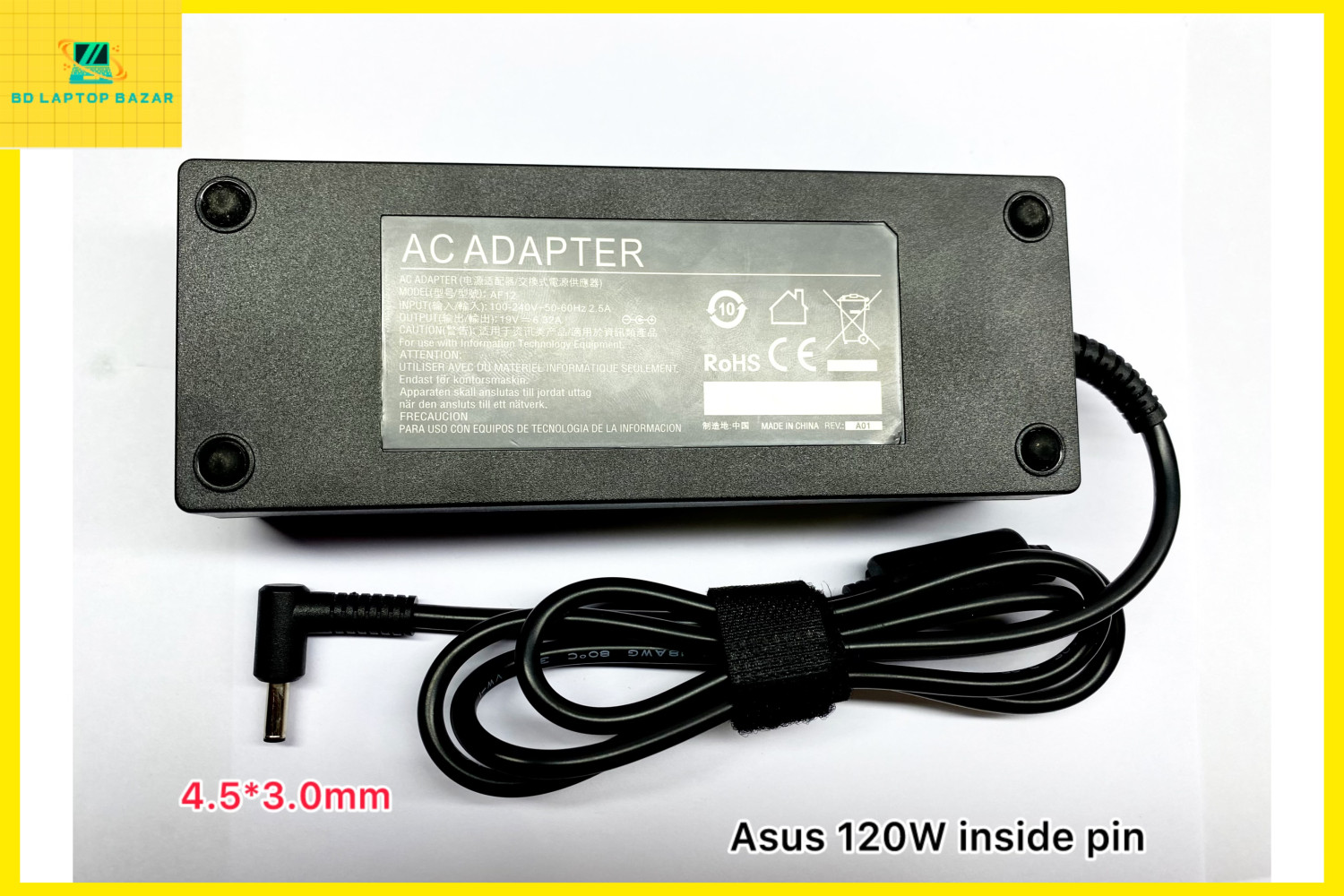 Asus Insaide pin 19V 6.32A 120W (6.0x3.7mm) Laptop Adapter