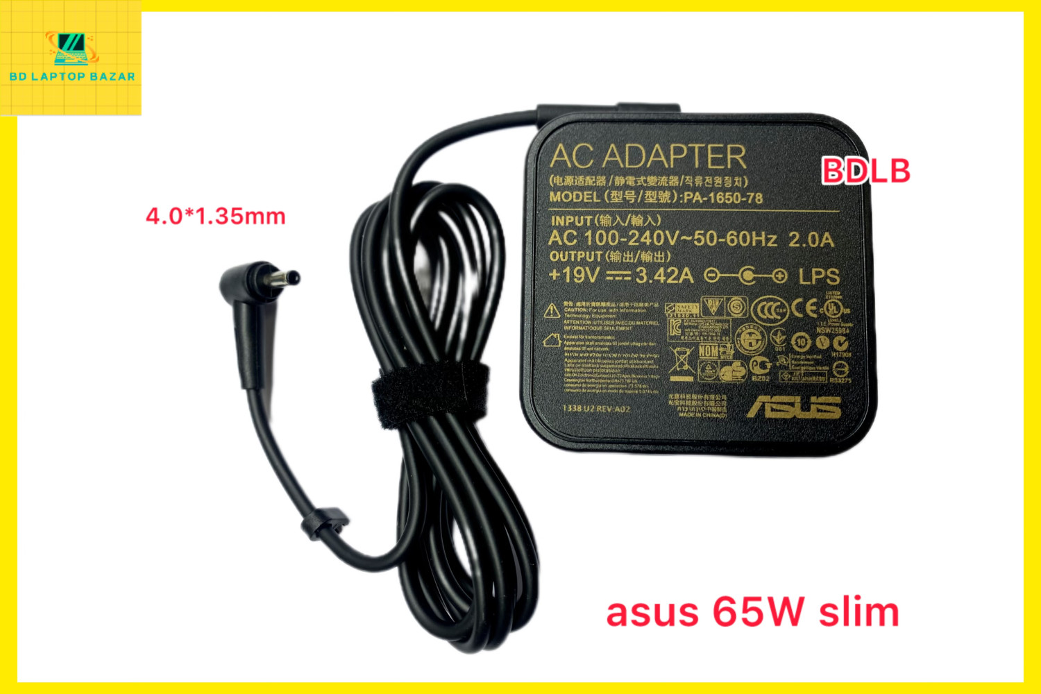 Asus X540 19V 3.42A Laptop Adapter(4.0*1.35mm) 65W Original power adapter