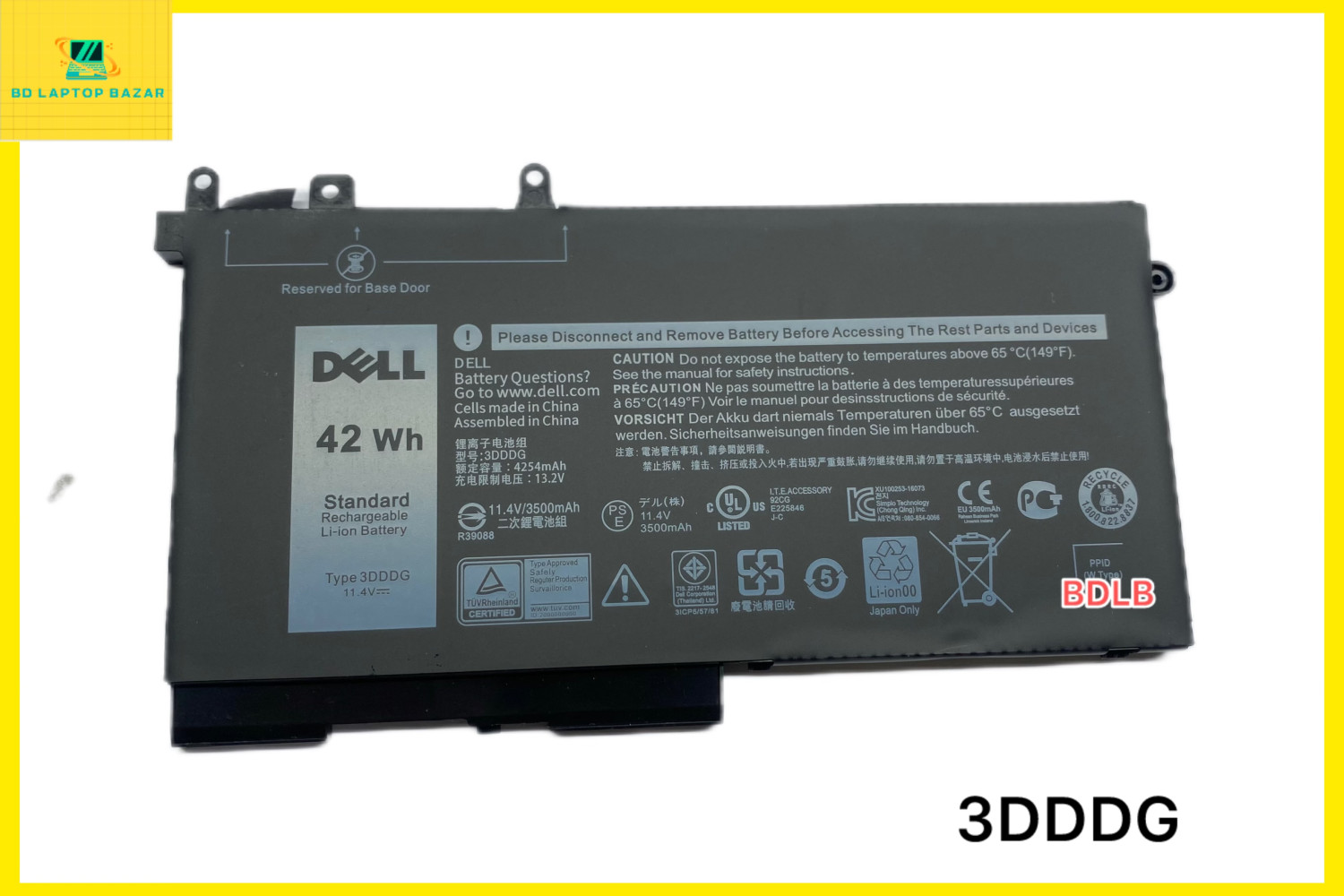 Dell 3DDDG Battery For Dell Latitude 5280 E5280 5290 5480 E5480 5490 5580 5590 Series