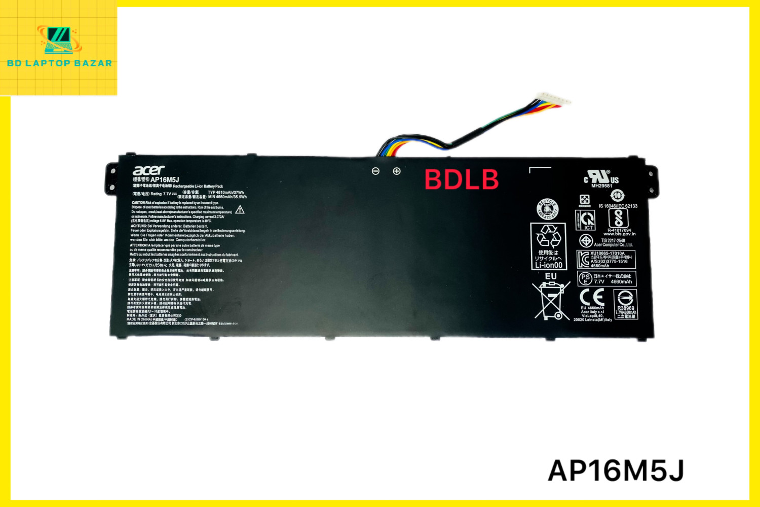 Acer AP16M5J Original Notebook Battery for Acer aspire ES1-523-24CW ES1-523-20DG ES1-523-68NA ES1-523-44LU ES1- 523-2342