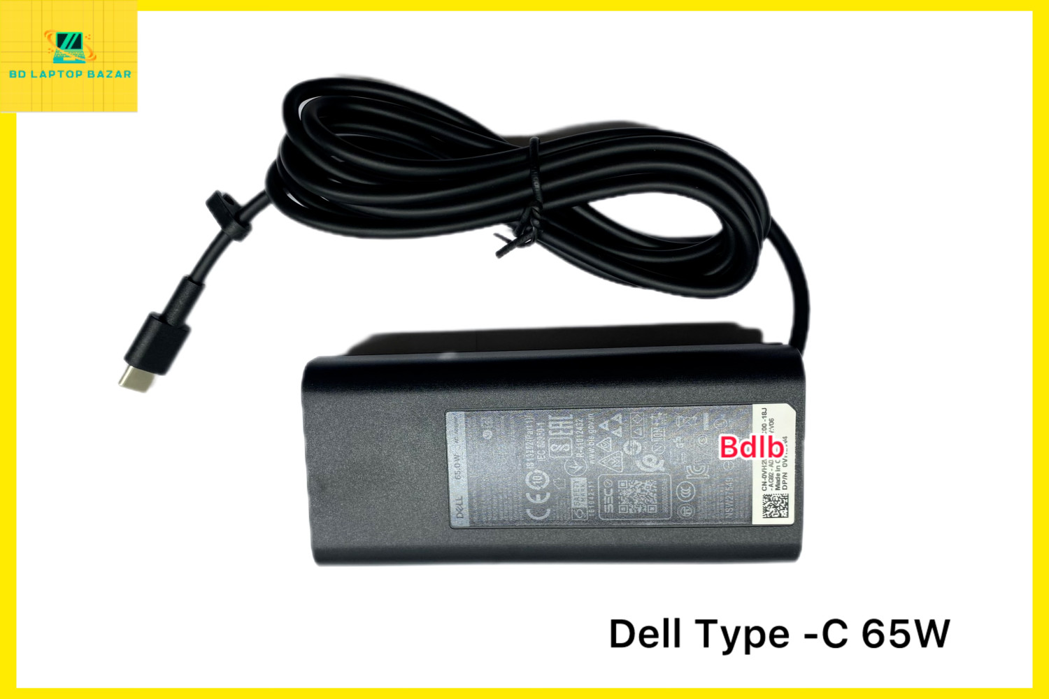 Dell Type-C 65 Watt 20V 3.25A  Laptop Adapter