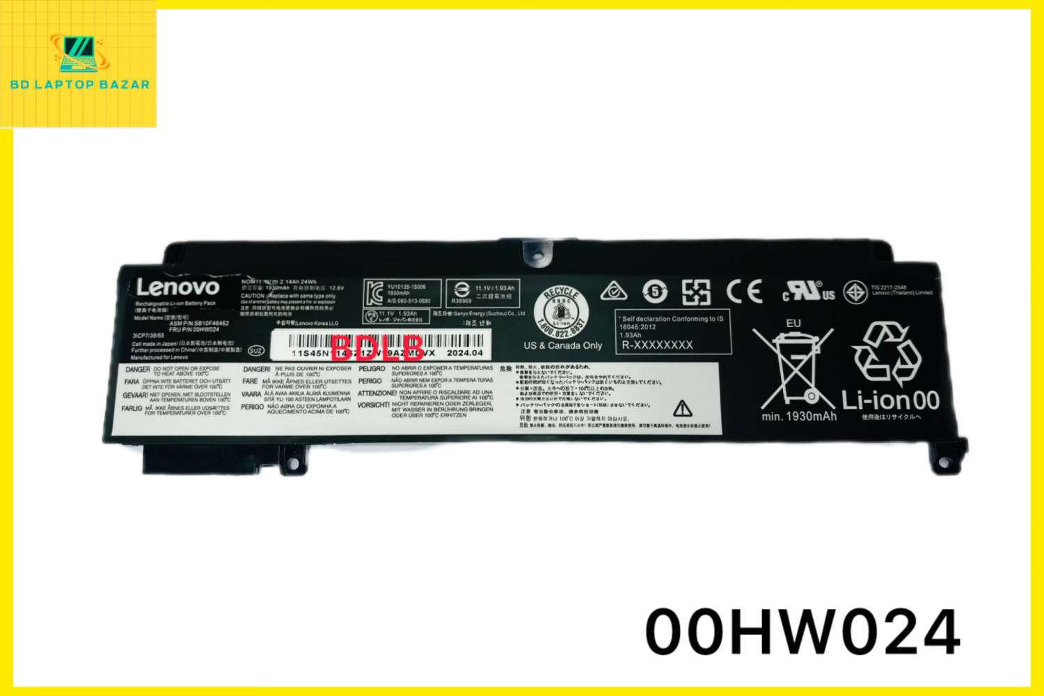 Lenovo 00HW024 00HW025 01AV405 01AV406 01AV462 SB10J79002 SB10J79003 SB10J79004 SB10F46462 SB10F46463 Laptop Battery for Lenovo ThinkPad T460s T470s Series 01AV407 01AV408 00HW038 L16M3P73 SB10K97605 